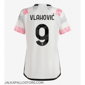 Juventus Dusan Vlahovic #9 Vieraspaita Naisten 2023-24 Lyhythihainen